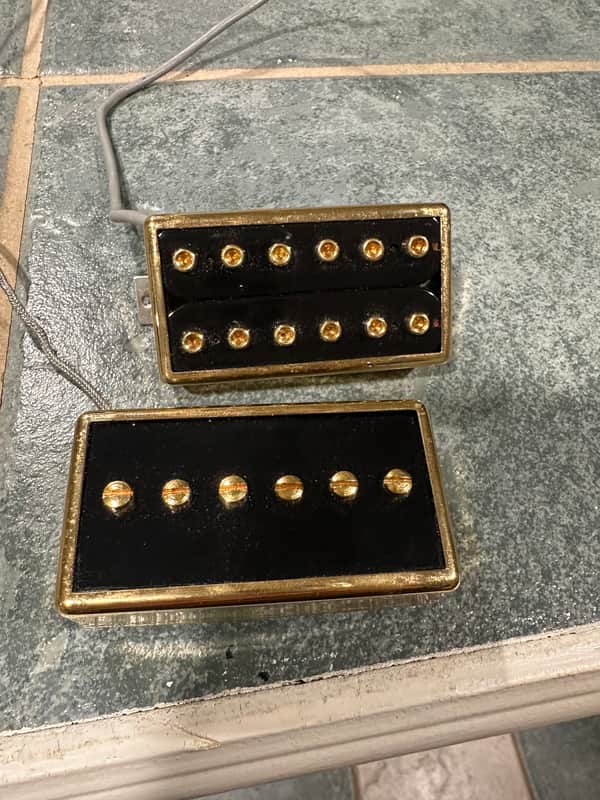 Gibson Lee Malia of Bring Me The Horizon signature pickups 2010s - Black & Gold image 1