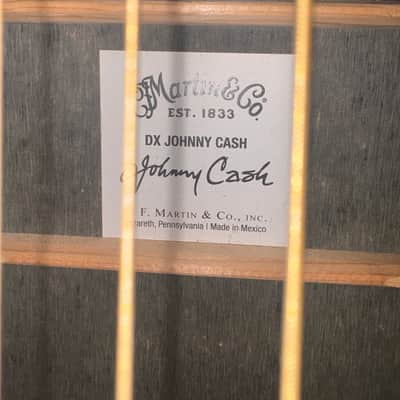 Martin DX Johnny Cash Left-Handed 2019 - Present - Black image 3