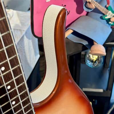 Danelectro Long Horn 58 Bass LEFTY ZURDO ( Super Limited) W/ Foam Case Copper Burst image 13