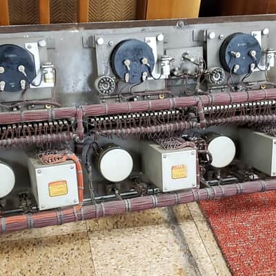 Custom NBC Master Control 6 Channel Console Front Panel w/(6) Weston 862 Meters image 11