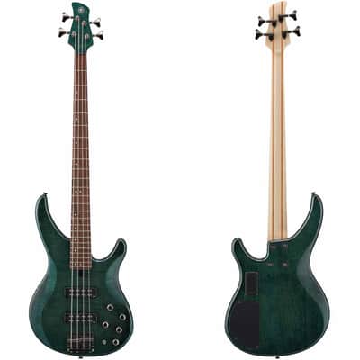 Yamaha TRBX604FM 4 String Bass Guitar with Flame Maple Top - Indigo Blue image 1