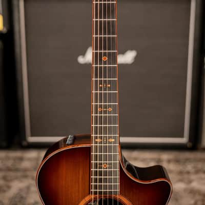 Taylor Custom Shop #13198 12-Fret Grand Concert Acoustic/Electric Guitar - Brazilian Rosewood/Sinker Redwood with Hardshell Case image 4