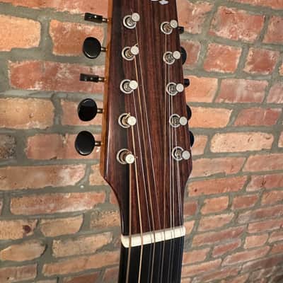 Circle Strings Acoustic Guitar 10-String Walnut and Sinker Redwood Rare Custom image 9