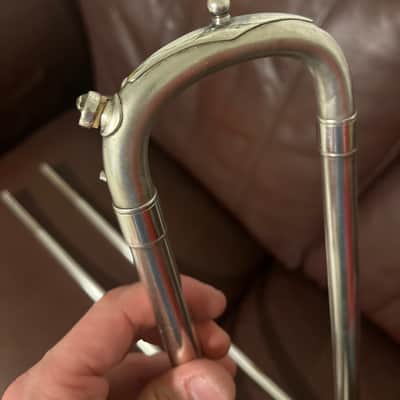 Conn 4H Bb Tenor Trombone (1916) SN 150890 (Gold wash bell) (4) (S) (LP) (professional) 7” Bell image 14