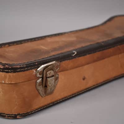 c. 1950's Geib Soprano Ukulele Soft Shell Case Brown image 4
