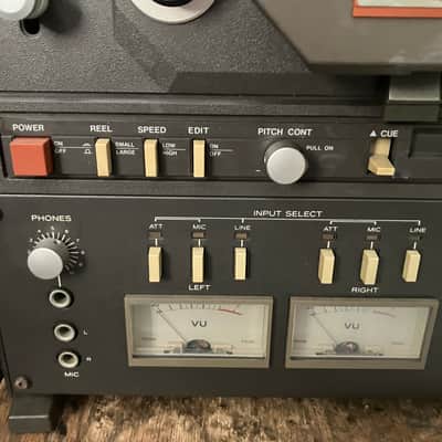 PLEASE READ DESCRIPTION!!! TASCAM 32 1/4" 10.5 inch 2-Track Half Track Semi Pro Reel to Reel Tape Deck Recorder 1989 - 1997 - Black image 10
