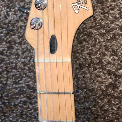 06 Fender Standard Stratocaster with  maple Fretboard David Gilmore emg’s electric guitar 2006 White image 2
