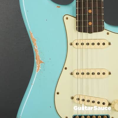 Fender Custom Shop Limited 64 L-Series Stratocaster Heavy Relic Aged 2025 - Daphne Blue (COD 1928NG) image 3