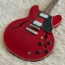 2007 Gibson Memphis ES-335 Satin Red Electric Guitar
