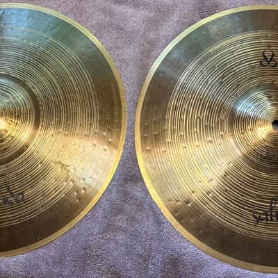 Saluda Symbolic Series 14 Inch Medium Thin Hi Hat Cymbals, 1,083 and 1,278 Grams, Video Demo., MINT image 1