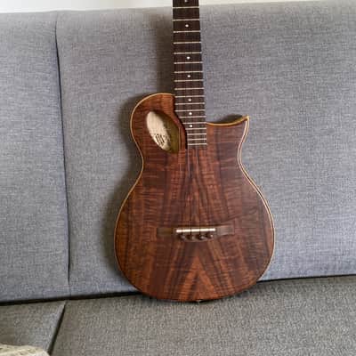 Pete Howlett Revelator Thinline Tenor Ukulele 2019 Natural image 2