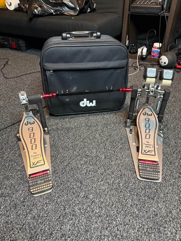 DW 9000 Series Double Bass Drum Pedal with Extended Footboard image 1