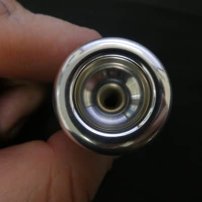 ACB 7DP Short Shank Piccolo Trumpet Mouthpiece in Silver Plate! Lot FS29 image 4