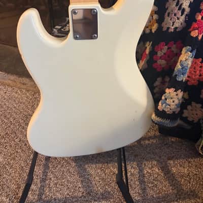 1994 Fender Jazz Bass F/L (Fretless) - White image 7