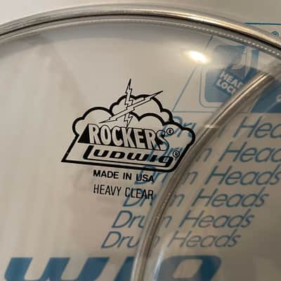 (3)NOS Ludwig 12” Rockers Heavy Clear heads image 3