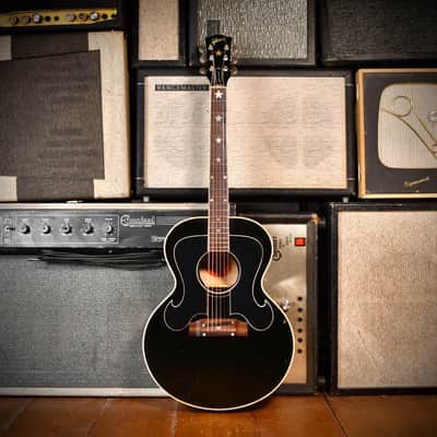 Gibson J-180 Everly Brothers Reissue 68 Style Black 1996 image 2