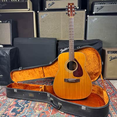 1972 Yamaha FG-160 Wide Nut Acoustic w/Vintage Yamaha Hard Case image 5