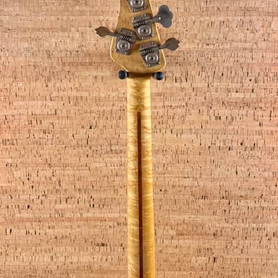 Ernie Ball Music Man Stingray Bass  1987 - Rare White w/ Figured Maple Neck image 13