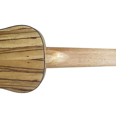 Kremona Flight Series DUS-320 Soprano Size Zebrawood and Spruce Ukulele w/Bag image 3