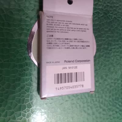 ROLAND M-512E MEMORY CARD RAM 64K BYTES For D50 VG JD JV U BOX MANUAL WORK GREAT image 3