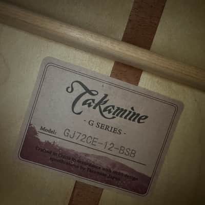 Takamine GJ72CE-12 12-String Jumbo Cutaway Acoustic/Electric Guitar image 3