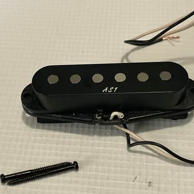1990's Korean Ibanez S470 S Series AS1 Black Middle Single Coil Guitar Pickup 5.59k image 2