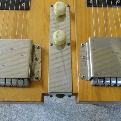 Vintage 1950’s Alamo Double Neck 8 String Lap Steel Guitar w Legs image 6