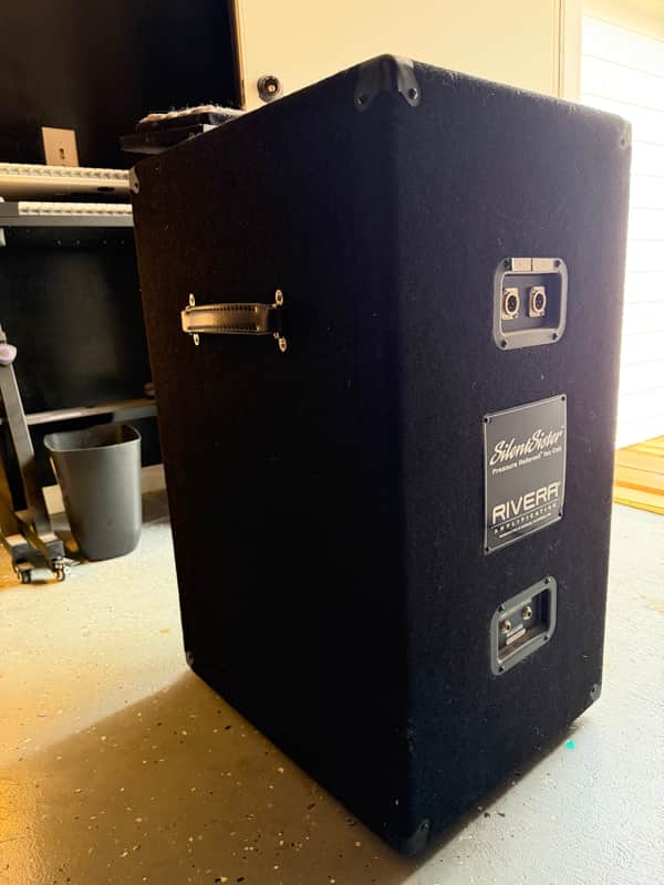 Rivera Silent Sister Isolation Cabinet with 12” Eminence Speaker 2023 - Black image 1