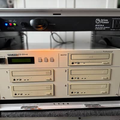TASCAM CD-D1x4 Professional CD Duplicator w/ Gator Rack Case & Atlas Power Conditioner image 2