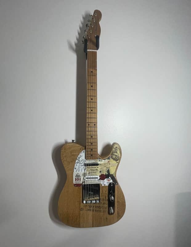 Garrison Guitars Telecaster style Bourbon barrel 2025 - Vintage Amber image 1