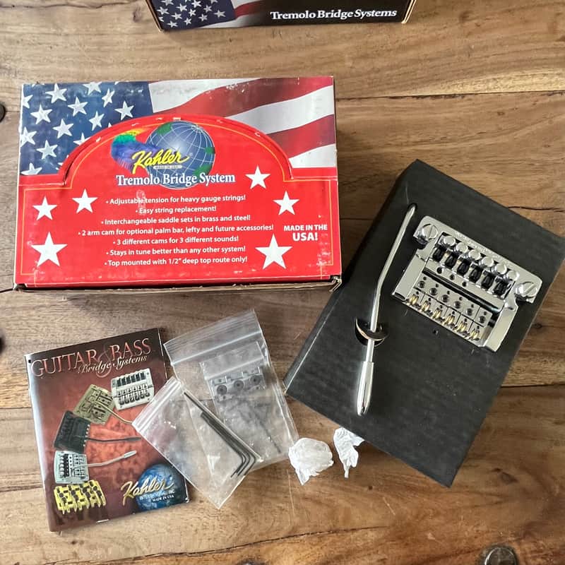 N.O.S Original 80’s Kahler 7200 Tremolo Bridge System + String Lock image 1