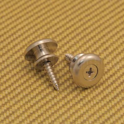 EOSB-N (2) Nickel Oversized Strap Buttons Set for Guitar/Bass