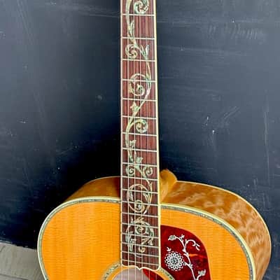 Gibson SJ-200 Quilt Vine  2015 - Insane Quilted Maple all over w/stunning Abalone inlaid on every surface. image 9