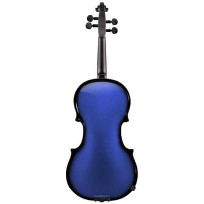 Glasser AEX Carbon Composite Acoustic Electric 4-String Violin 4/4 size 2020s Blue image 2