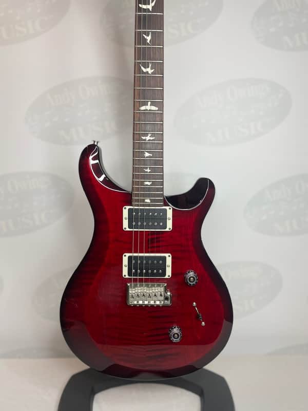 PRS S2 Custom 24 with Pattern Thin Neck Profile Fire Red Burst