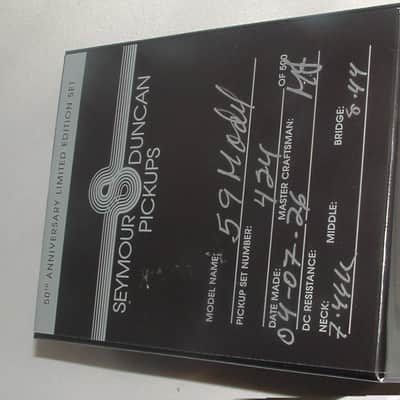 Seymour Duncan 50th Anniversary '59 Model Humbucker Set (Zebra) Set #424 image 1