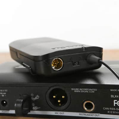 Shure BLX14 Wireless Bodypack System - K12 Band: 614-638 MHz (NO PSU) CG012P9 image 6