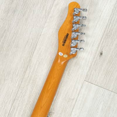 Mint Tagima Stella DW Guitar, Bolivia Fretboard w/ Quilt Maple Top, Transparent Amber image 10