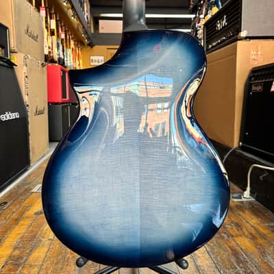 Ibanez AEWC400 Contoured Acoustic-Electric Indigo Blue Burst High Gloss image 3