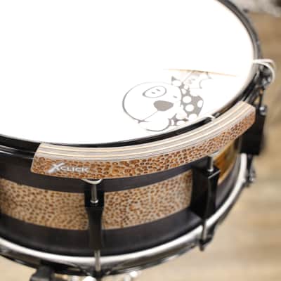 Pork Pie Maple Snare Drum 6.5x14 "Dremel Drum" with Matching X-Click Bild 9