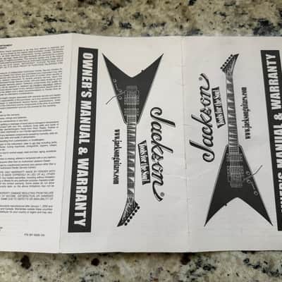 Jackson Owners manual and warranty card 2000s image 6