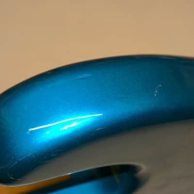 Kramer Focus 7000 Lefty Left-Handed 4-string Bass Guitar 1980s Blue - AS IS! image 14