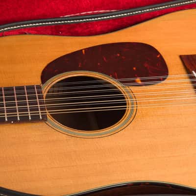 C. F. Martin  D-12-20 12 String Flat Top Acoustic Guitar (1966), ser. #208963, original black chipboard case. image 14