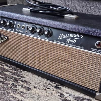 1965 Fender Bassman Rare  AA165  Circuit  - Black image 3