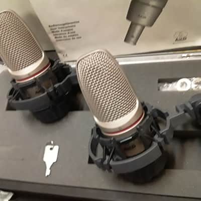 Pair of Akg Studio Condenser Mic's + Shockmounts, Cables & Locking Case (*Great for Drum Overheads*) image 9