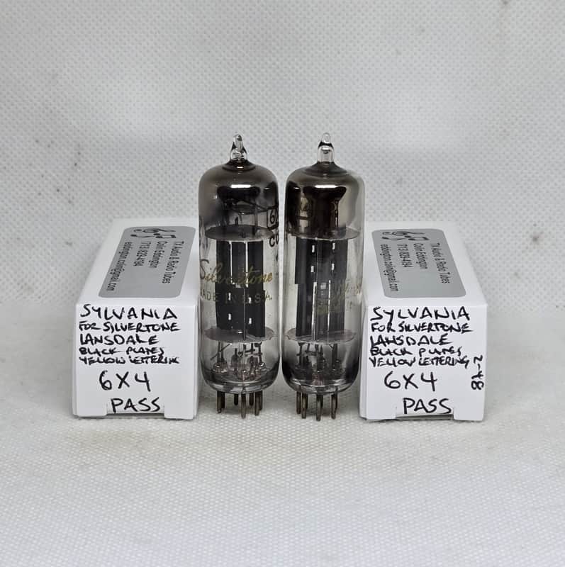 Sylvania Lansdale Factory 6X4 Matched Pair NOS Rectifier EZ90 image 1