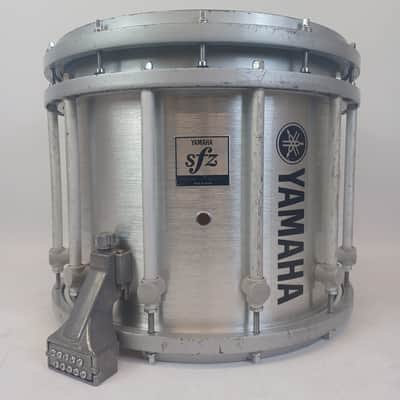 Yamaha 12x14"SFZ 9214U Brushed Chrome Marching Snare Drum Japan Die-Cast Rims image 1