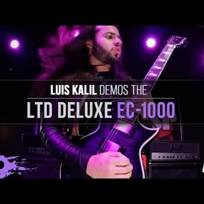 ESP LTD EC-1000 VB Vintage Black Guitar B-Stock 0019 image 10
