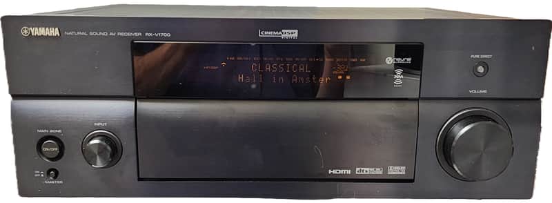 Yamaha RX-V1700 Audio Video Receiver (2006-07) 7.1 Channel No Remote - Tested