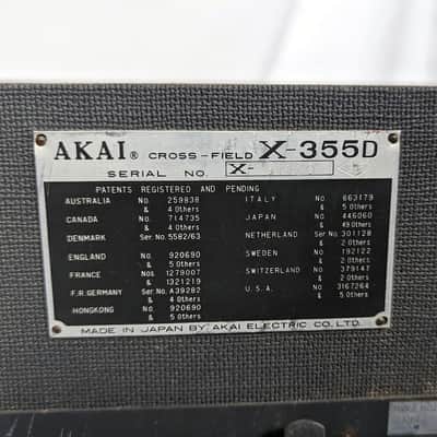 Akai X-355D -- Vintage (1966) Cross-Field 4-Track Reel to Reel Deck/Recorder image 11